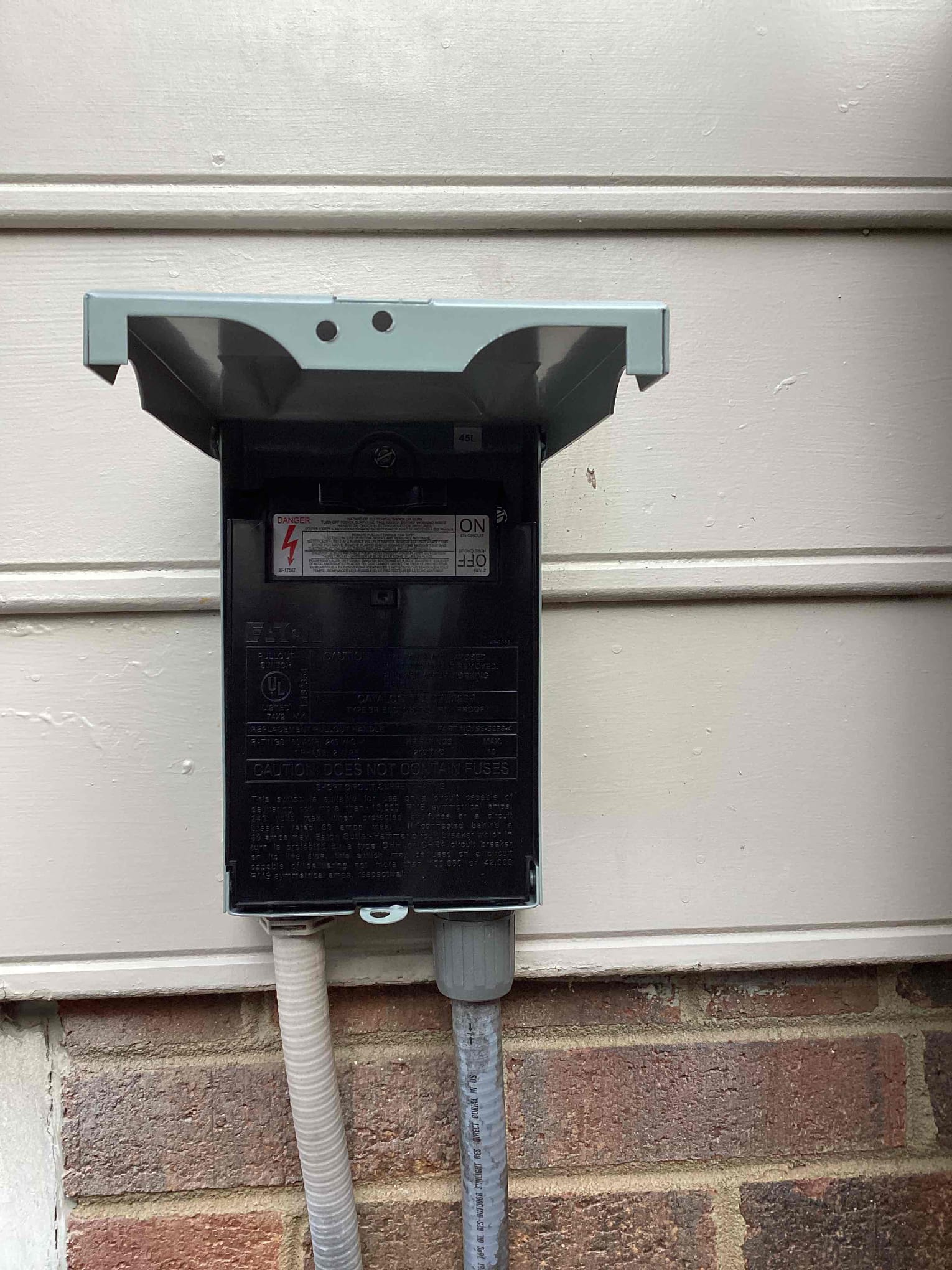 30A HVAC Service Disconnect Replacement for Upstairs Unit in Cary