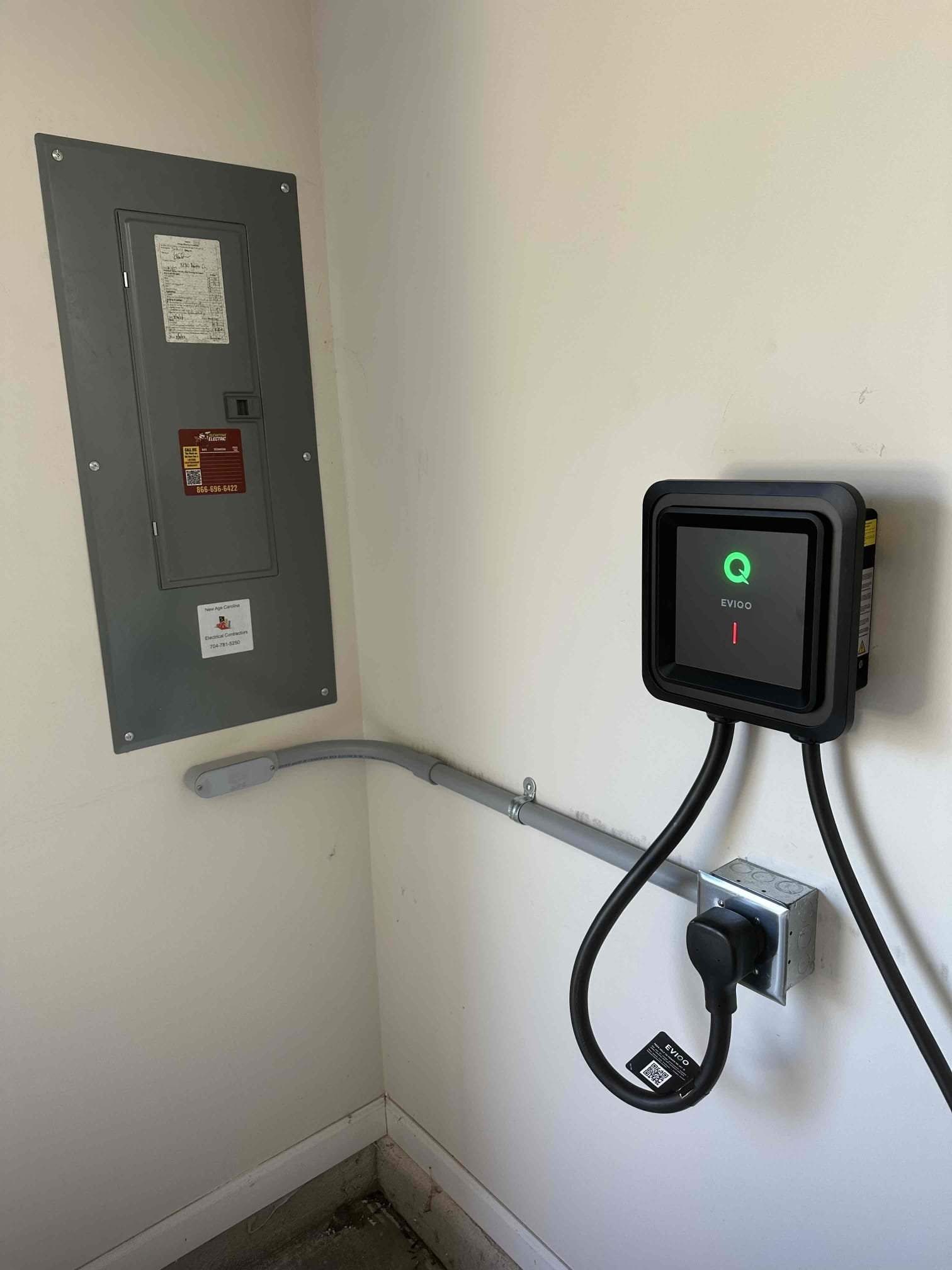 Level 2 EV Charger Installation in Kannapolis, NC - 50A Outlet