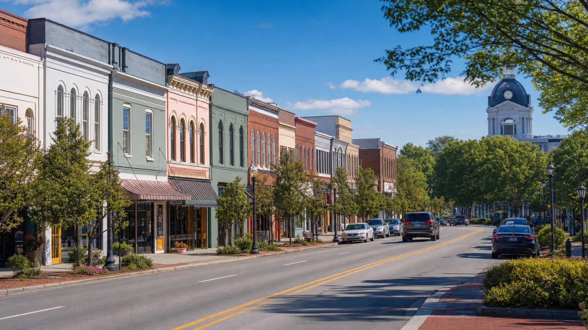 Residential area in Lexington South Carolina served by Touchstone Electric